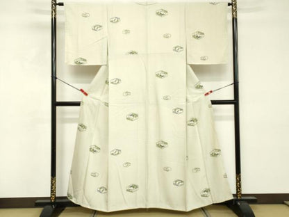 平和屋着物■上質な小紋 亀甲花文 正絹 逸品 DABE7671cd