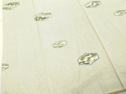 平和屋着物■上質な小紋 亀甲花文 正絹 逸品 DABE7671cd