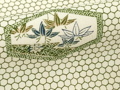 平和屋着物■上質な小紋 亀甲花文 正絹 逸品 DABE7671cd