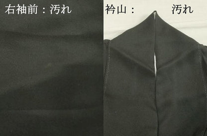 平和屋着物■豪華黒留袖 駒刺繍 扇面花文 金彩 正絹 逸品 DABE7681cd