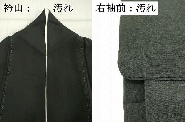 平和屋着物■豪華黒留袖 駒刺繍 地紙花文 金彩 正絹 逸品 DABE7685cd