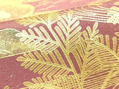平和屋着物■豪華黒留袖 流水風景文 暈し染め 金彩 正絹 逸品 DABE7707cd