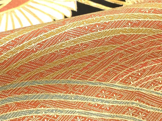 平和屋着物■豪華黒留袖 駒刺繍 飛鶴文 金彩 正絹 逸品 DABE7710cd