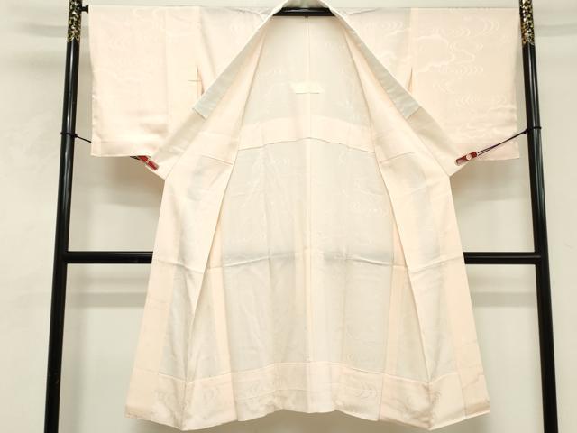 平和屋着物■長襦袢 無双仕立て 流水地紋 正絹 逸品 DABE7711cd