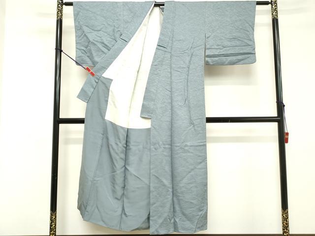 平和屋着物■上質な色無地 芝地紋 秘色色 正絹 逸品 DABE7712cd