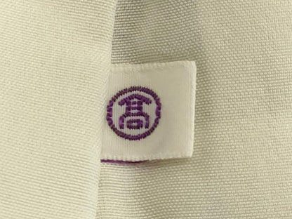 平和屋着物■上質な色無地 扇面地紋 若葉色 高島屋扱い 正絹 逸品 DABE7716cd