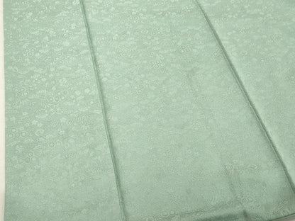 平和屋着物■上質な色無地 吉祥花地紋 水色 正絹 逸品 DABE7740cd