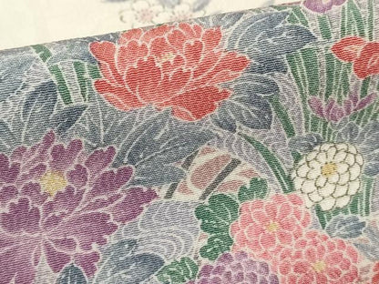 平和屋着物■上質な小紋 吉祥花文 正絹 逸品 未使用 DABE7748cd
