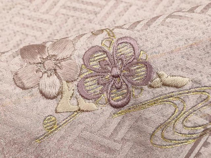 平和屋着物■訪問着 刺繍 草花文 暈し染め 金彩 正絹 逸品 DABE7753cd