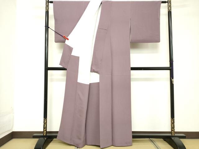 平和屋着物■上質な色無地 浅紫色 正絹 逸品 DABE7764cd