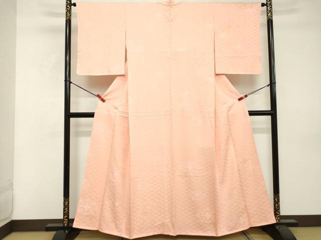 平和屋着物■上質な色無地 吉祥地紋 虹色 正絹 逸品 未使用 DABE7767cd