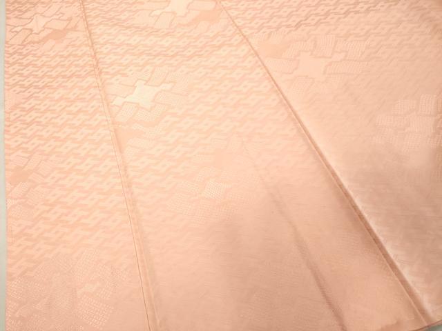 平和屋着物■上質な色無地 吉祥地紋 虹色 正絹 逸品 未使用 DABE7767cd