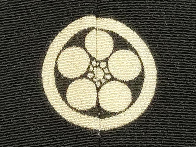 平和屋着物■豪華黒留袖 駒刺繍 束ね熨斗花文 正絹 逸品 DABE7768cd