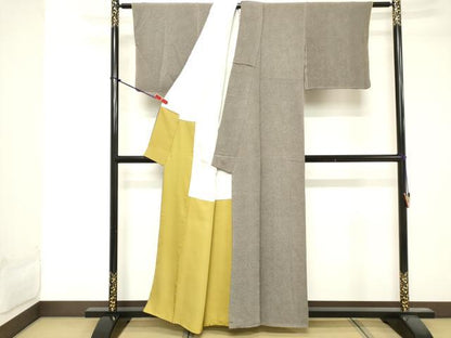 平和屋着物■江戸小紋 鮫小紋柄 正絹 逸品 DABE7775cd