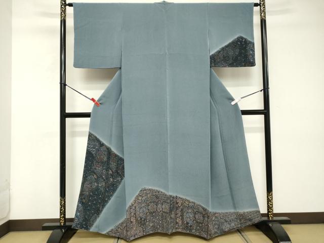 平和屋着物■訪問着 更紗花文 暈し染め 正絹 逸品 DABE7776cd
