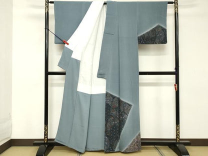平和屋着物■訪問着 更紗花文 暈し染め 正絹 逸品 DABE7776cd