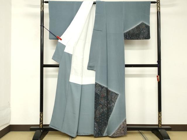 平和屋着物■訪問着 更紗花文 暈し染め 正絹 逸品 DABE7776cd