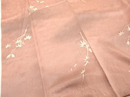 平和屋着物■上質な小紋 ろうけつ染め 枝葉文 暈し染め 正絹 逸品 DABE7782cd