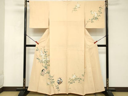 平和屋着物■訪問着　友禅　枝花文　童子遊び　正絹　逸品　DABE7790cd