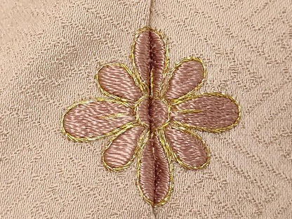 平和屋着物■訪問着　駒刺繍　絞り　雲重ね花文　金彩　正絹　逸品　DABE7799cd