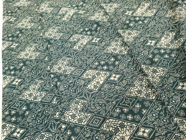 平和屋着物■本場染大島紬　切嵌吉祥文　正絹　逸品　DABE7803cd
