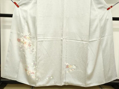 平和屋着物■訪問着　雪輪花文　正絹　逸品　DABE7806cd