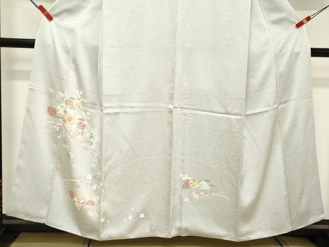 平和屋着物■訪問着　雪輪花文　正絹　逸品　DABE7806cd