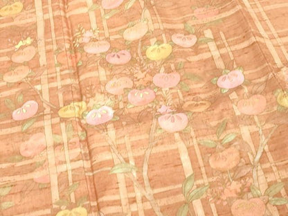 平和屋着物■訪問着　紬地　刺繍　枝花文　金彩　正絹　逸品　DABE7818cd