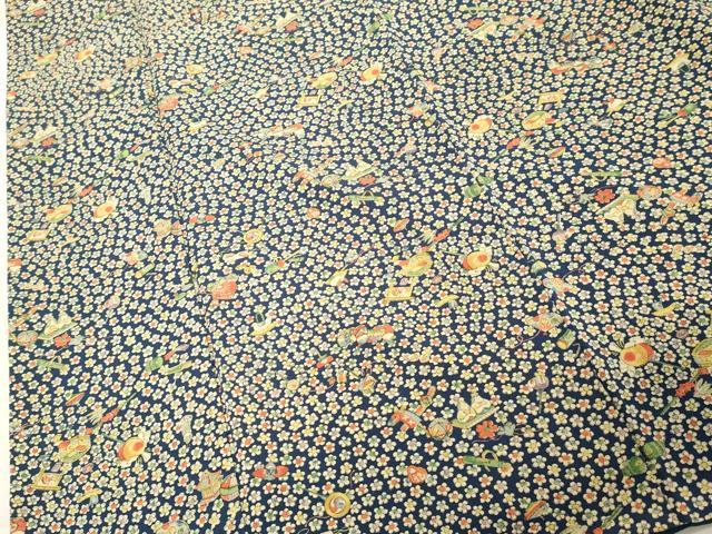 平和屋着物■上質な小紋　宝尽くし　鬼しぼ縮緬　正絹　逸品　DABE7821cd
