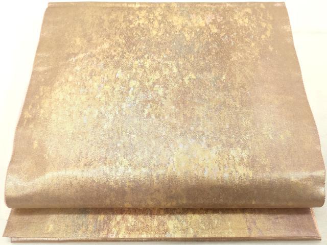 平和屋着物◎六通柄袋帯 霞文 金糸 引箔 正絹 逸品 DABE7835cd