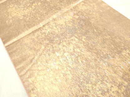 平和屋着物◎六通柄袋帯 霞文 金糸 引箔 正絹 逸品 DABE7835cd