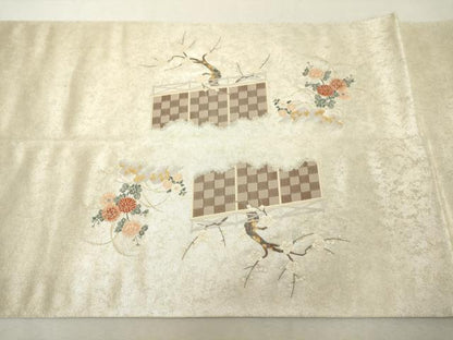 平和屋着物◎六通柄袋帯 王朝優雅 正絹 逸品 DABE7837cd