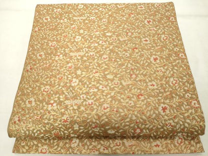 平和屋着物◎六通柄 本袋帯 花鳥文 金糸 正絹 逸品 DABE7839cd