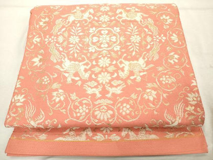 平和屋着物◎六通柄 本京袋帯 唐織 狩猟文 金糸 正絹 逸品 DABE7840cd