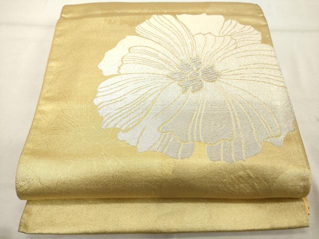 平和屋着物◎六通柄袋帯 舞花文 金銀糸 正絹 逸品 DABE7842cd