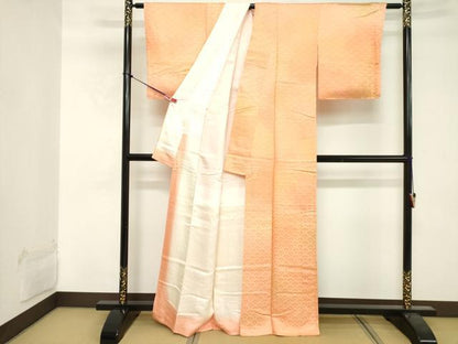平和屋着物■上質な小紋 青海波地紋 暈し染め 正絹 逸品 DABE7887cd