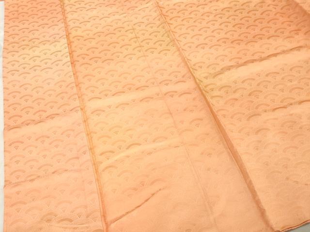 平和屋着物■上質な小紋 青海波地紋 暈し染め 正絹 逸品 DABE7887cd
