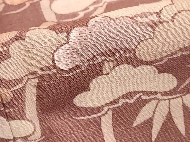 平和屋着物■訪問着 紬地 流水松文 正絹 逸品 DABE7895cd