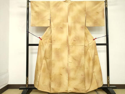 平和屋着物■上質な紬 飛鳥文 暈し染め 正絹 逸品 DABE7897cd
