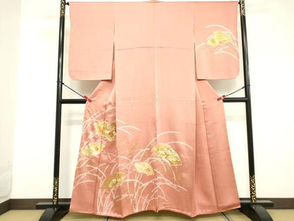 平和屋着物■訪問着 駒刺繍 地紙花文 金彩 正絹 逸品 DABE7904cd