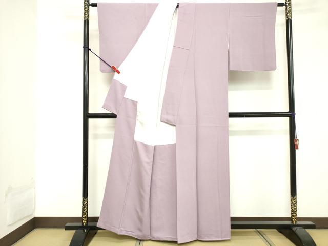 平和屋着物■上質な色無地 淡紅藤色 正絹 逸品 DABE7911cd