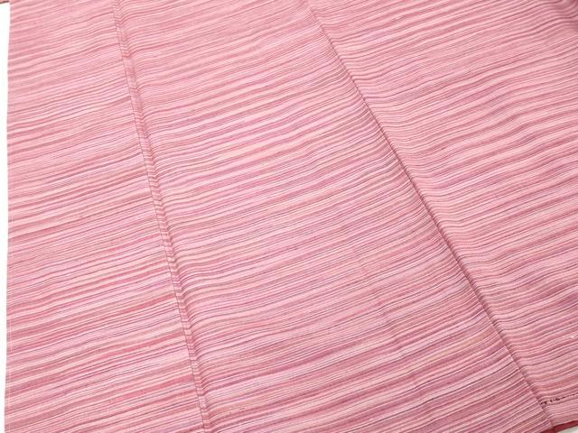 平和屋着物■上質な紬 横段文 正絹 逸品 DABE7916cd