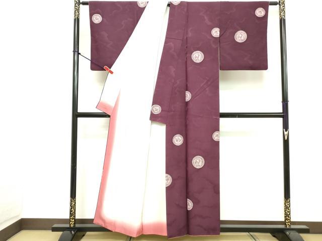 平和屋着物■上質な小紋 絵皿文 正絹 逸品 DABE7919cd