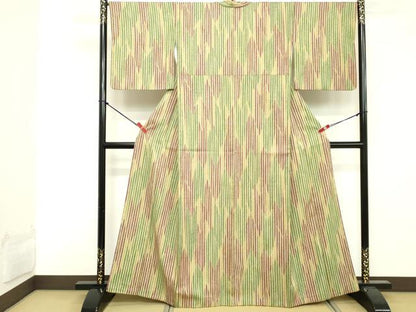 平和屋着物■小紋 矢絣文様 洗える着物 DABE7926cd