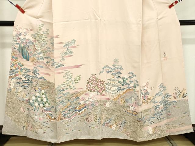 平和屋着物■訪問着 作家物 風景文 正絹 逸品 DABE7930cd