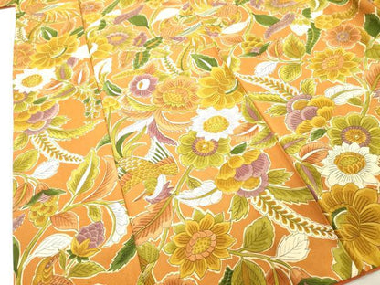 平和屋着物■上質な小紋 手描き 花鳥文 正絹 逸品 DABE7935cd