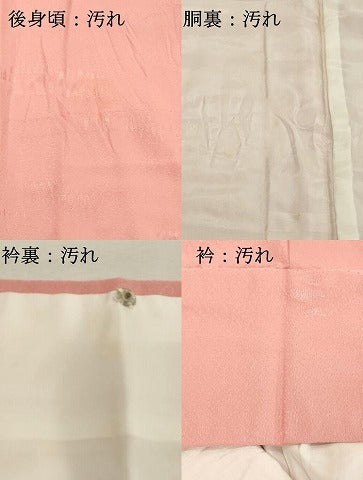 平和屋着物■上質な色無地 風景地文 薄紅色 正絹 逸品 DABE7937cd