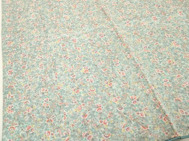 平和屋着物■上質な小紋 更紗花文 正絹 逸品 DABE7941cd