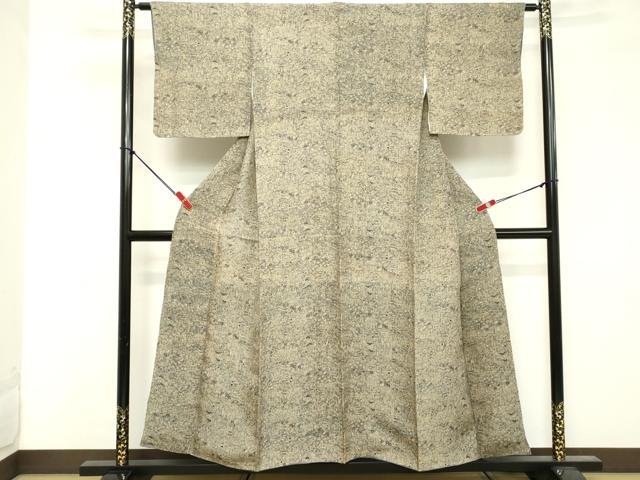 平和屋着物■上質な小紋 紬地 風景文 正絹 逸品 DABE7950cd