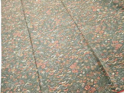 平和屋着物■上質な小紋 舞花文 正絹 逸品 DABE7954cd